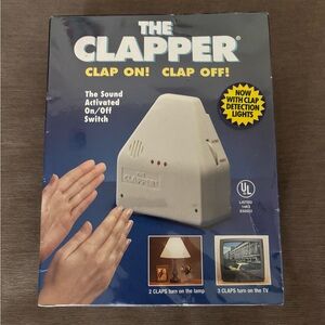 Brand New/Sealed The Clapper CLAP ON!‎ CLAP OFF! Sound Activated On/Off Switch